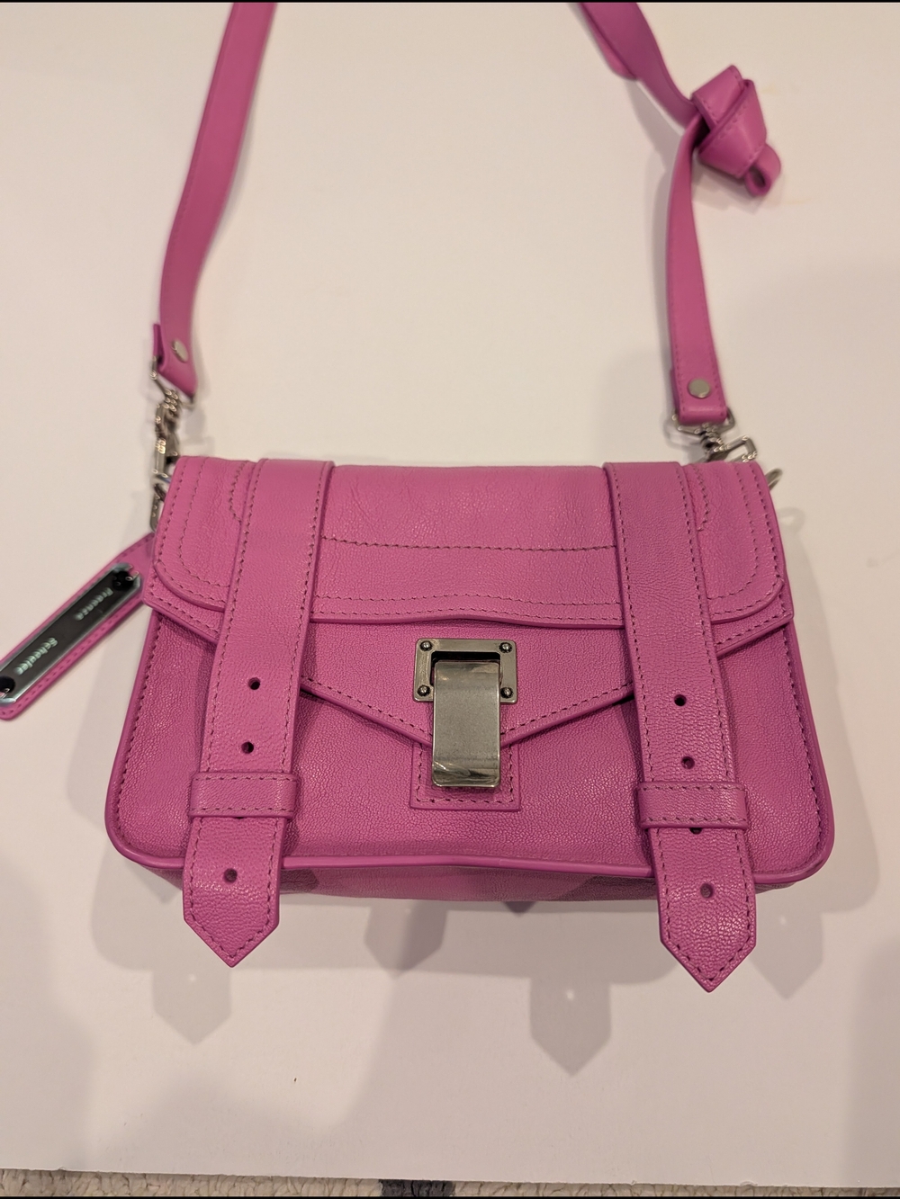 Proenza Schouler PS1 Mini Pink Leather Crossbody, Authentic - Picture 2 of 16